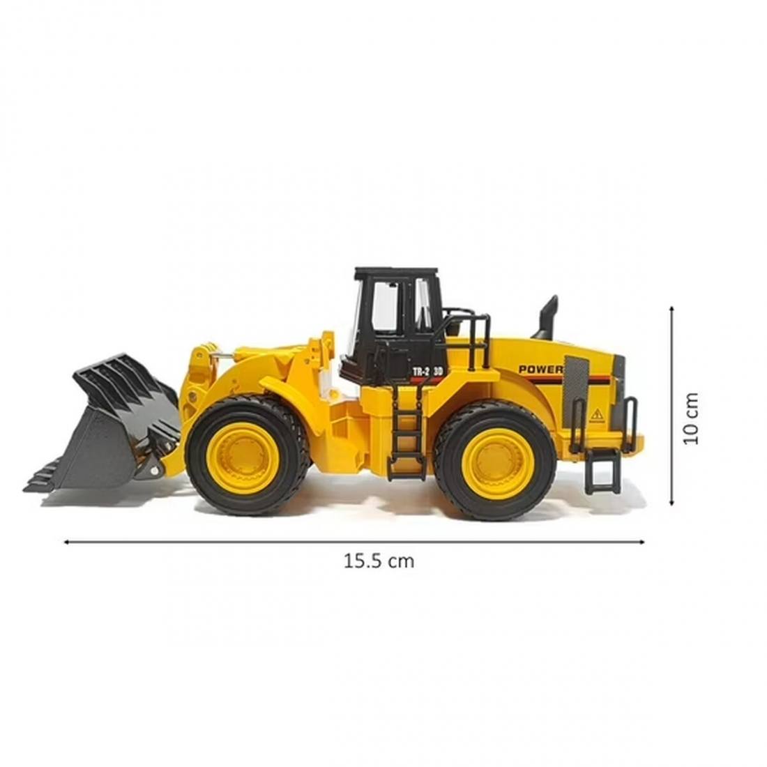 Top Race Diecast Heavy Metal Construction Toy Front Loader Tractor Mod